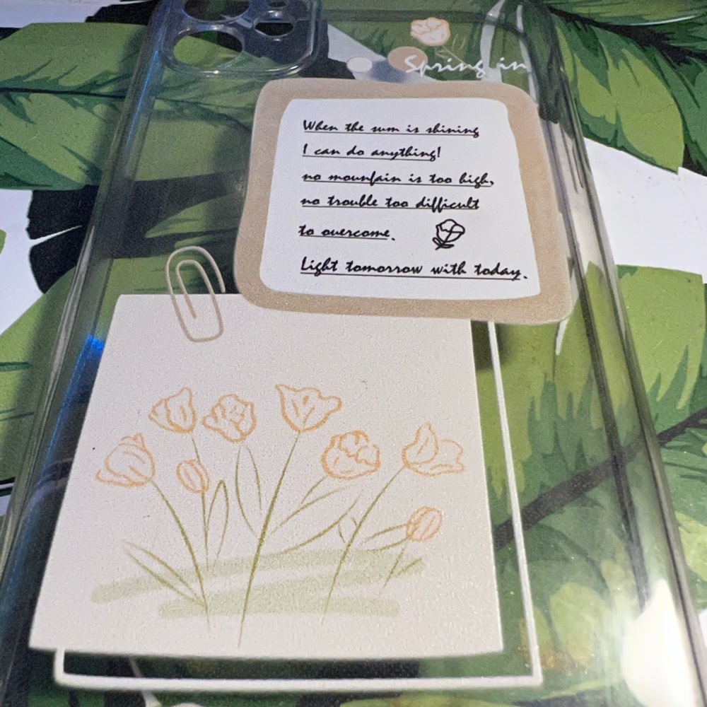 spring flower phone case